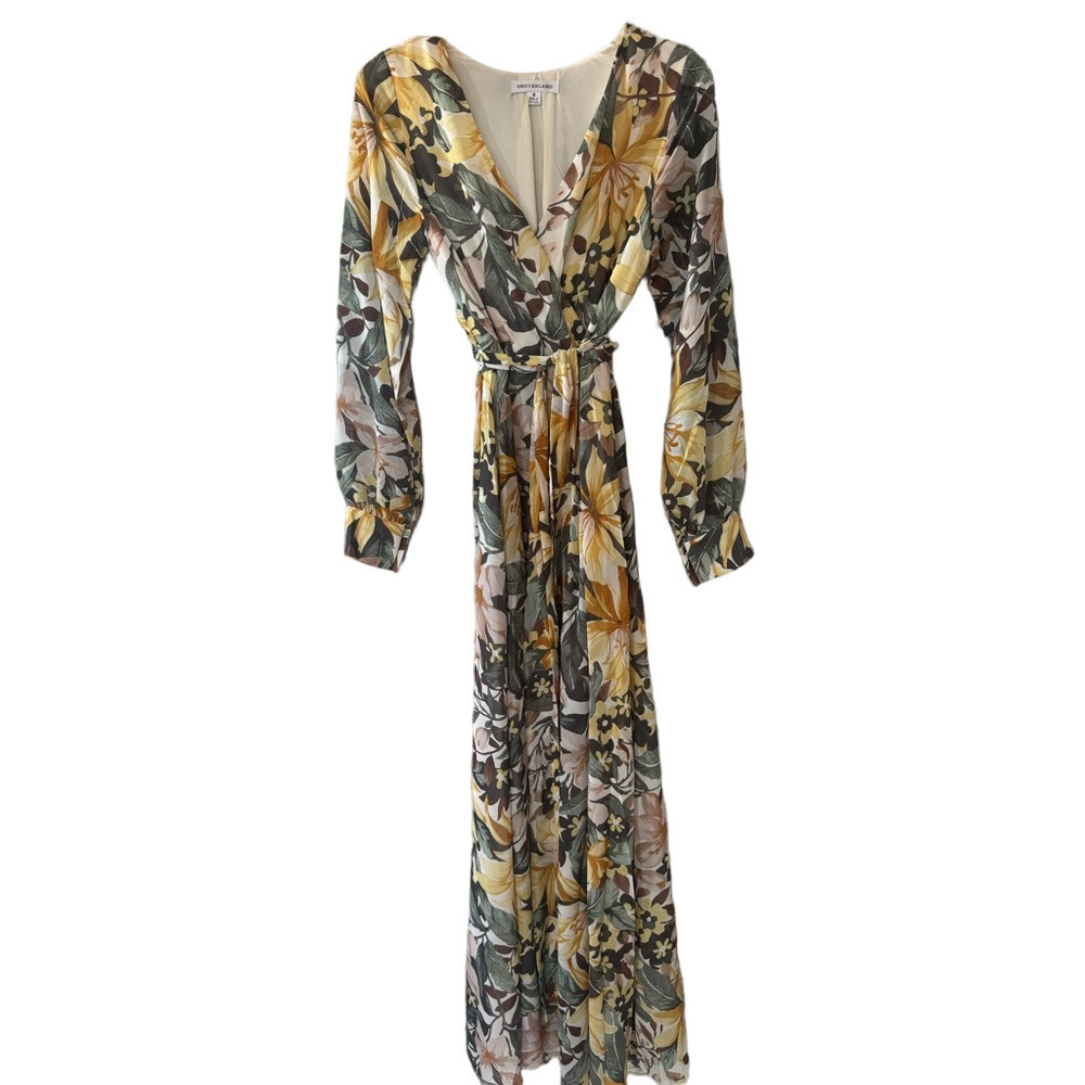 Floral Long Sleeve Maxi Dress Elegant - Picture 4 of 8